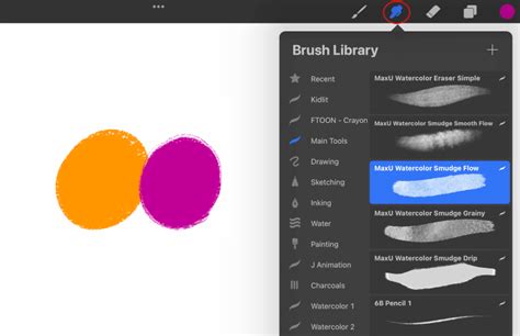 how to blend two colours together in procreate