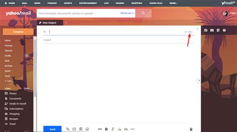 how to blind carbon copy in yahoo mail