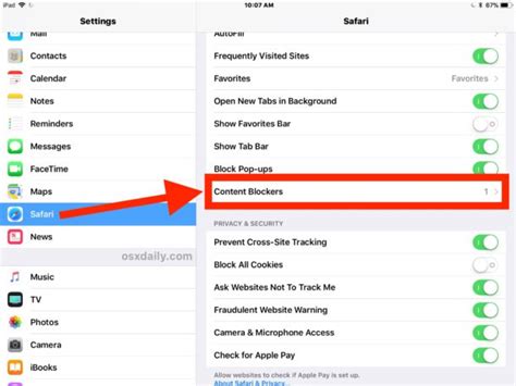 how to block ads on apps on ipad