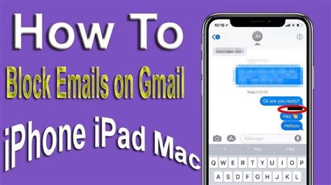 how to block emails on gmail on iphone without