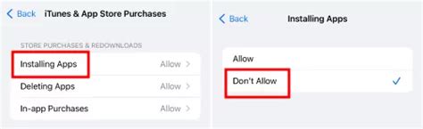how to block installing apps from play store iphone