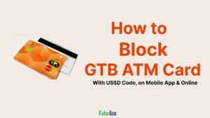 how to block ussd code for gtb