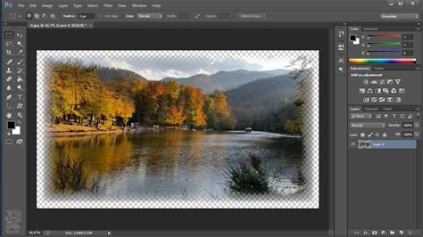 how to blur sharp edges in photoshop