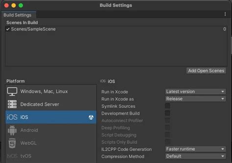 how to build & run unity to ios for testing