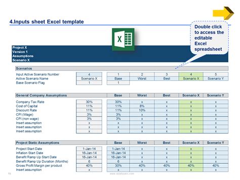 how to build a business case in excel