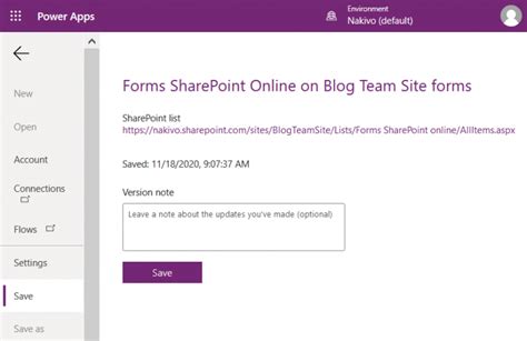 how to build a form in sharepoint online