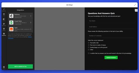 how to build a quiz on wix