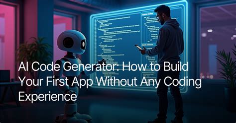 how to build an app without coding experience