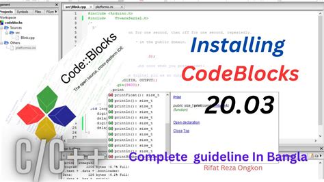 how to build and run in code blocks