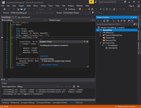 how to build c file in visual studio