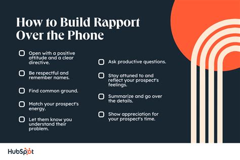 how to build rapport with customers over the phone examples
