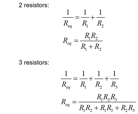 how to calculate 3 resistors in parallel