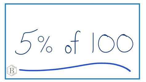 how to calculate 5 of 100