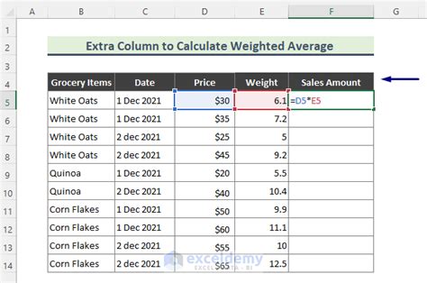 how to calculate a weighted average in excel pivot table