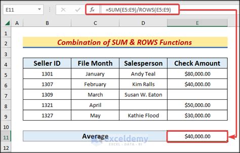 how to calculate average in excel with blank cells