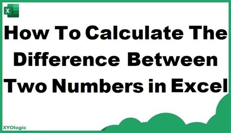 how to calculate between two numbers in excel