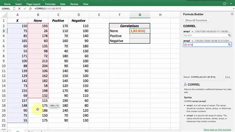 how to calculate correlation coefficient in excel using data analysis