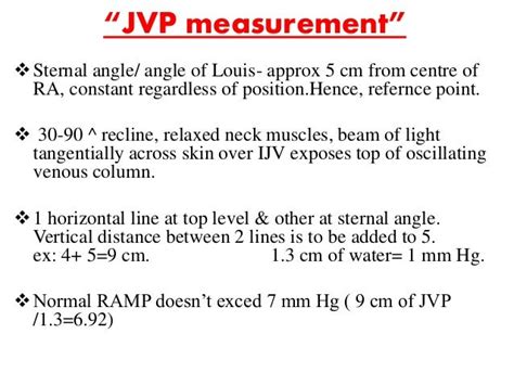 how to calculate cvp from jvp