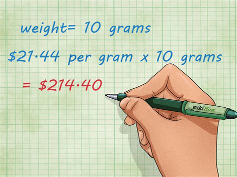 how to calculate gold value