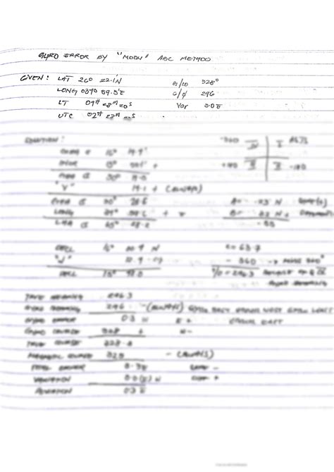 how to calculate gyro error by moon