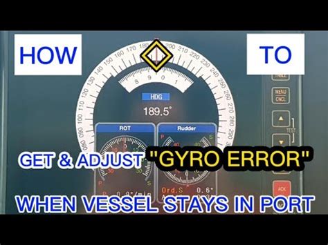 how to calculate gyro error on ship