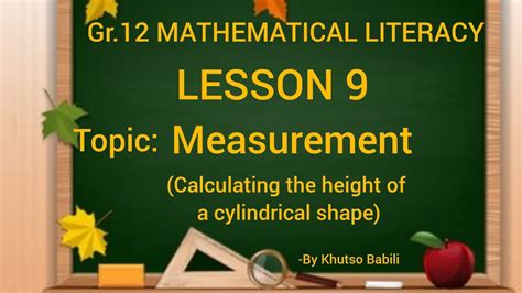 how to calculate height maths lit