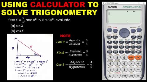 how to calculate in trigonometry