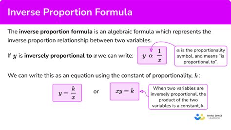how to calculate inverse proportion