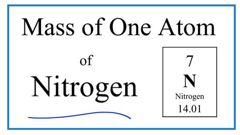 how to calculate mass of nitrogen