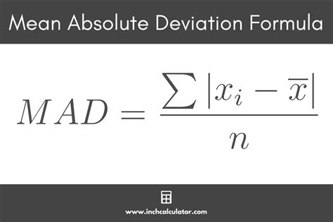 how to calculate mean absolute deviation calculator