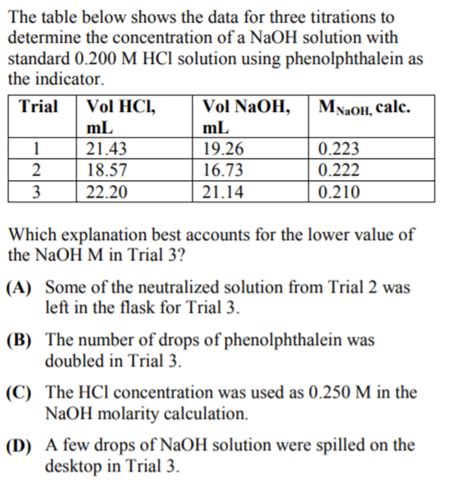 how to calculate molarity of hcl in titration