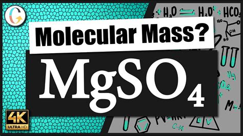 how to calculate molecular mass of mgso4