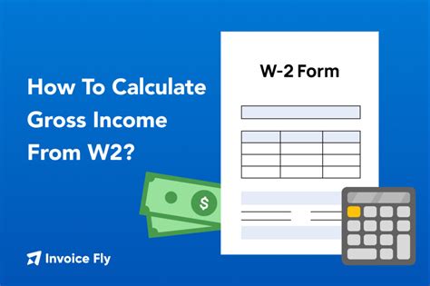 how to calculate monthly gross income from w2