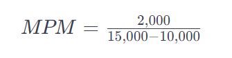 how to calculate mpm