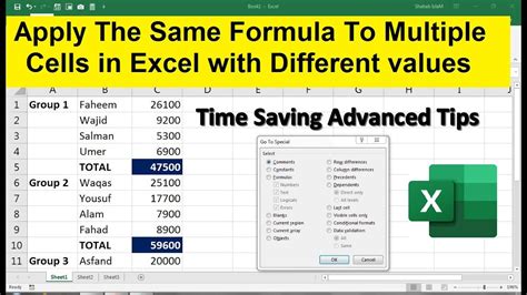 how to calculate multiple cells in excel