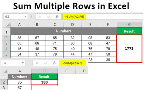 how to calculate multiple rows in excel