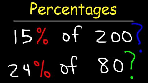 how to calculate percent example