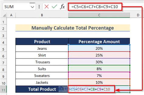 how to calculate percentage of two values in excel
