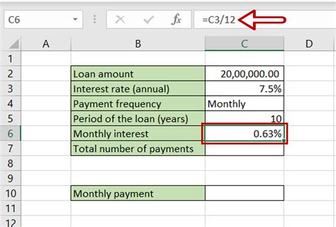 how to calculate the monthly payment on a loan in excel