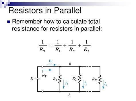 how to calculate total resistance of two resistors in parallel