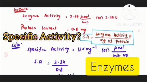 how to calculate units of enzyme activity