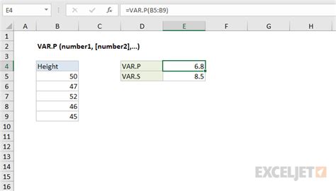 how to calculate var in excel
