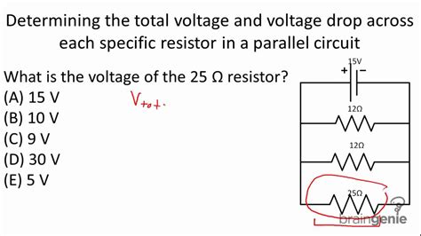 how to calculate voltage across two resistors in parallel