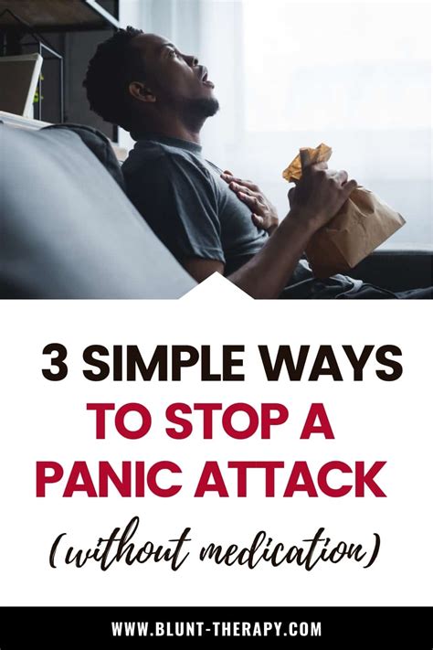 how to calm a panic attack without medication