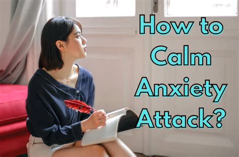 how to calm anxiety attack in school