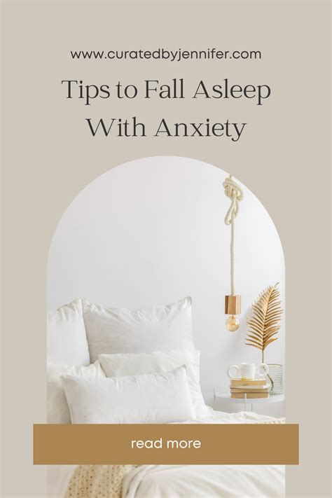 how to calm anxiety to fall asleep