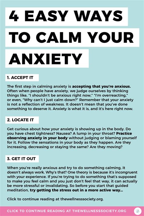 how to calm anxious nerves