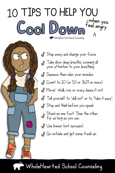 how to calm down when angry at school