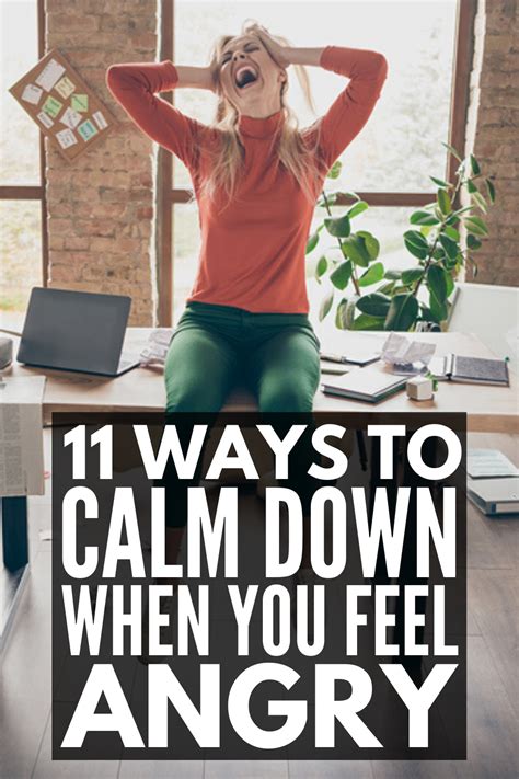 how to calm down when angry at work
