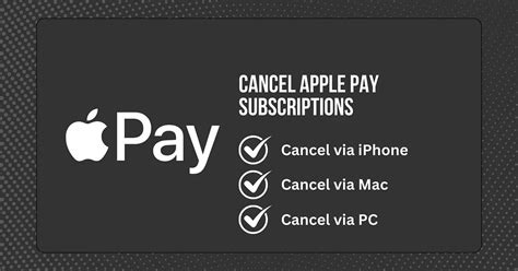how to cancel a subscription through apple pay